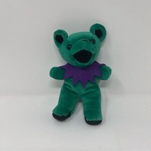NWOT Green Purple Grateful Dead Steven Smith Beanie Bear